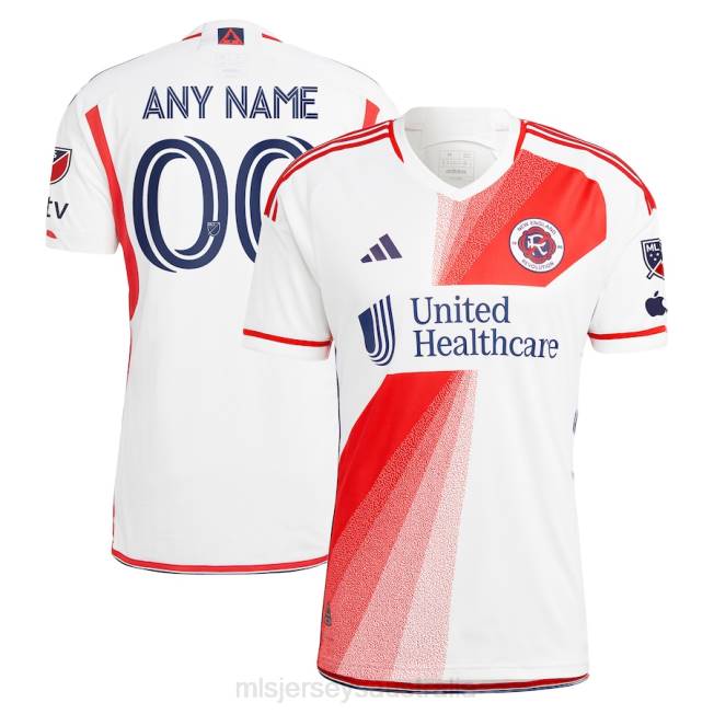 MLS Jerseys New England Revolution Adidas White 2023 Defiance Authentic Custom Jersey Men Jersey 6RDJ364