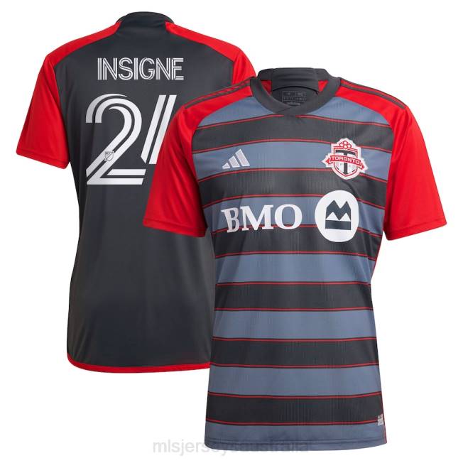 MLS Jerseys Toronto FC Lorenzo Insigne Adidas Gray 2023 Club Kit Replica Player Jersey Men Jersey 6RDJ556